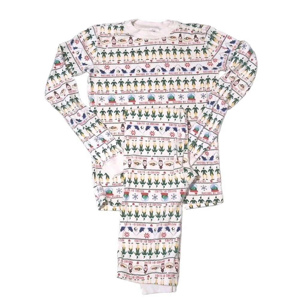 Holiday Elf Fair Isle Organic Cotton Pajama Set Youth 14 Hanna Andersson Unisex